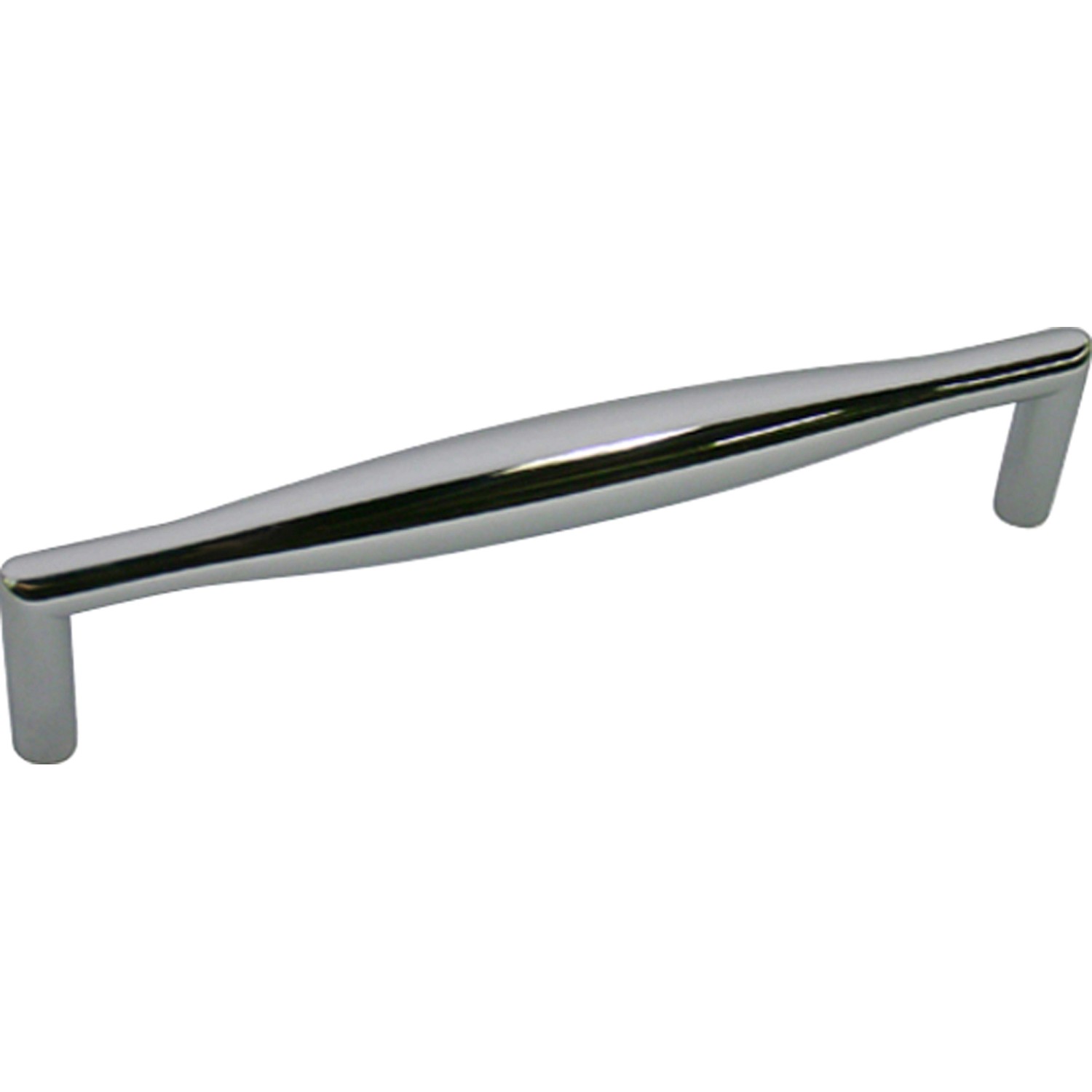 Glänzender Chrom Möbelgriff 1837 aus Metall für Schränke und Schubladen.