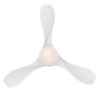 Weißer WESTINGHOUSE Deckenventilator Pierre 132 cm mit LED-Beleuchtung.