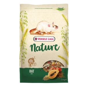Nature Rattenfutter 2,3kg: Vollwertiges Futter mit Mehlwürmern, Vitamin E und Getreide für Ratten.