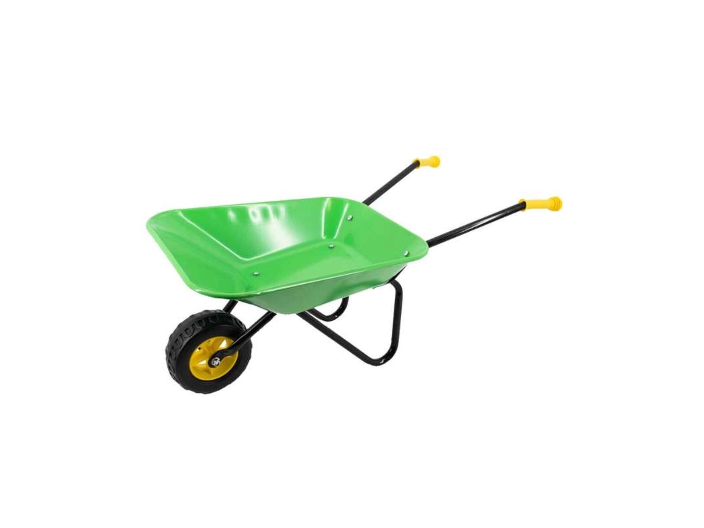 Ravendo Kinderschubkarre BJ350 – 50 Kg Tragkraft, Vollgummirad, 35 Liter Kunststoffmulde (rot)