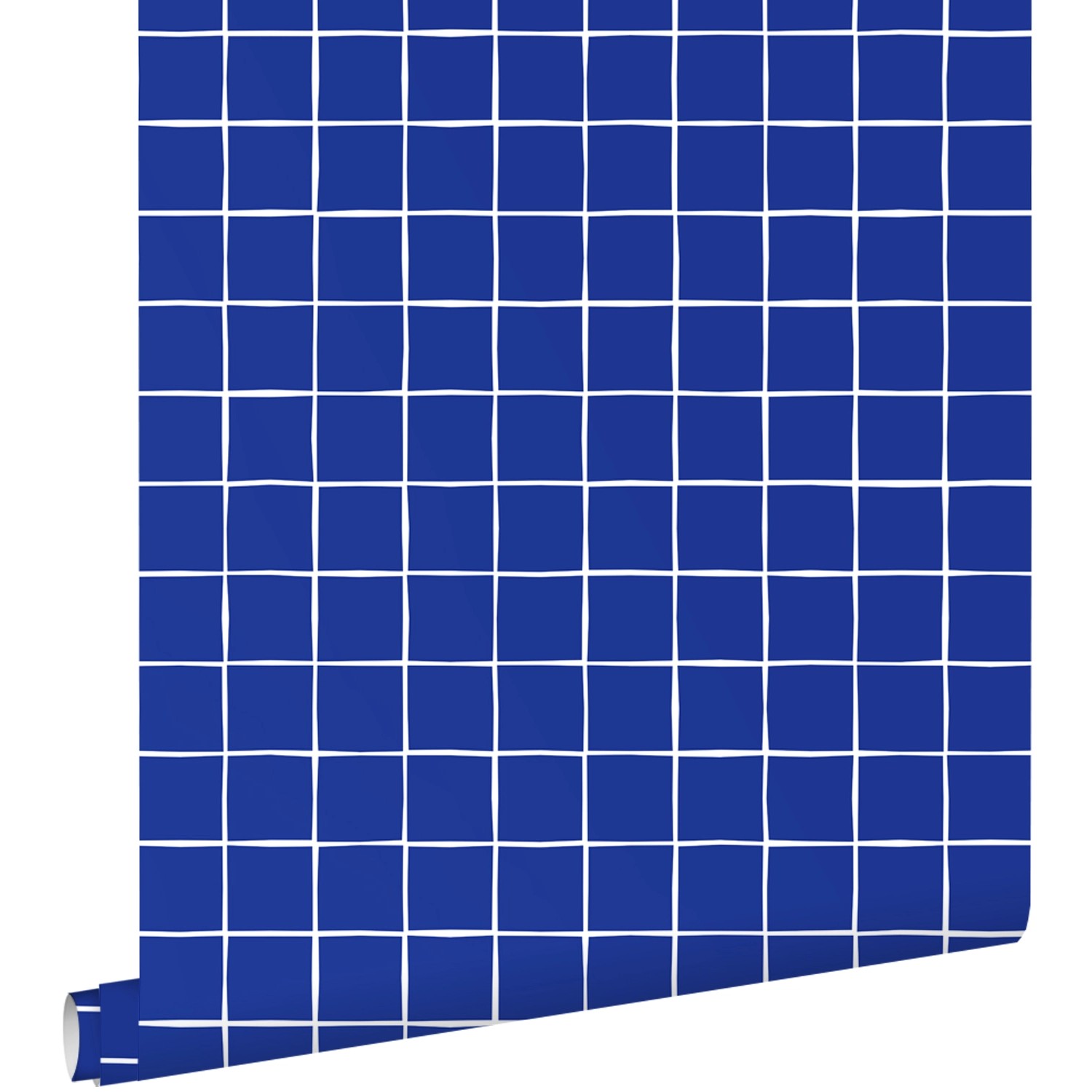 ESTAhome Tapete Karomuster Blau 50 x 900 cm günstig online kaufen