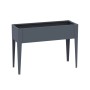 Modernes Westmann Metall-Hochbeet Vedura M Anthrazit, 80 cm hoch, aus pulverbeschichtetem Stahl für Balkon & Garten.
