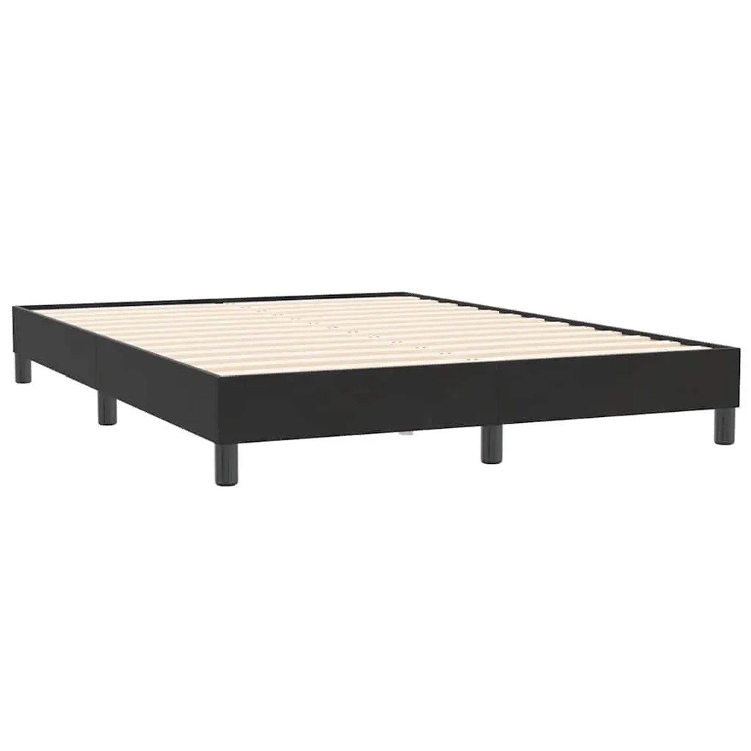 vidaXL Boxspringbett ohne Matratze Schwarz 140x210 cm Samt 3315827