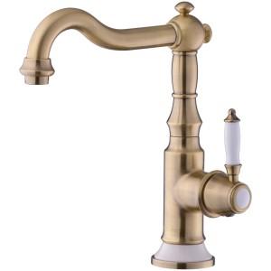 PaulGurkes Nostalgie Wasserhahn aus Messing für Waschtisch oder Küche.