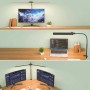 Relaxdays Schreibtischlampe Metall Schwarz LED Klemmbar Dimmbar mit Fernbedienung 75,5 cm x 80 cm x 5,5 cm_5