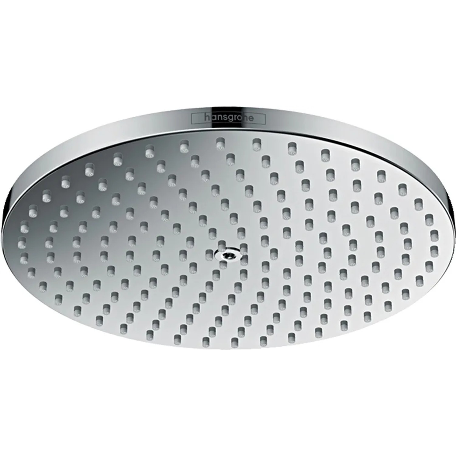 Hansgrohe Pulsify S Duschkopf 10 Zoll – PowderRain Strahl, QuickClean, Chrom, Wassersparend
