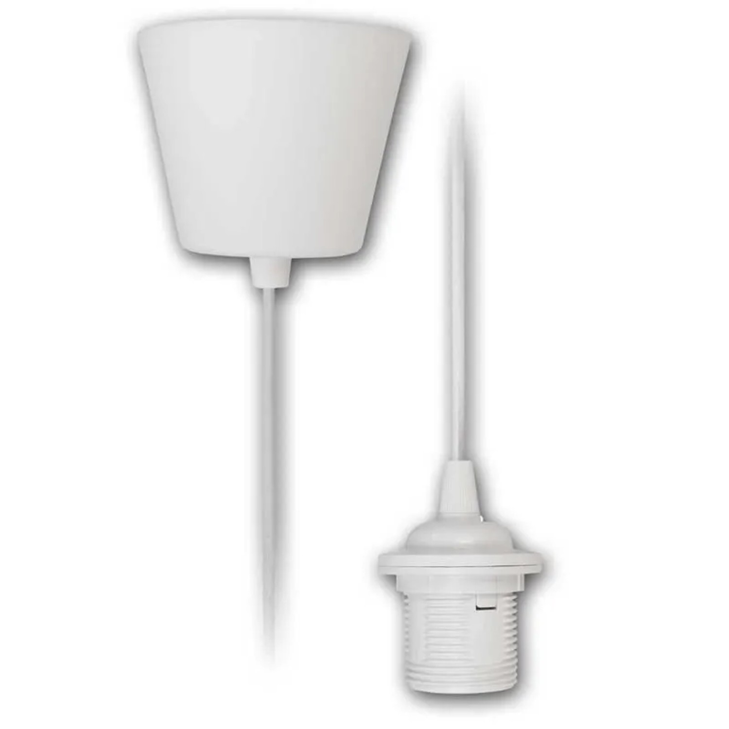 McShine E27 Lampenaufhängung Weiß 230V 60W PVC-Kabel
