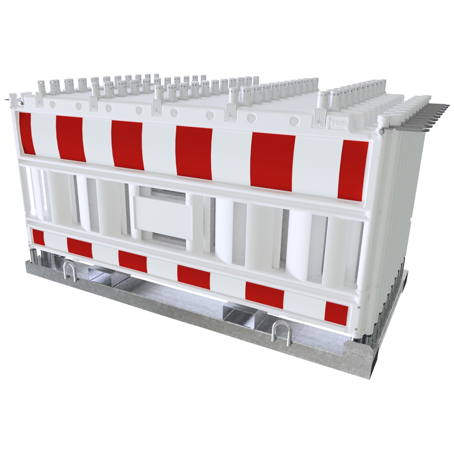Schake Set-Absperrschranken Lager Traverse Lampenadapter RA1/A Weiß-Rot 20 günstig online kaufen