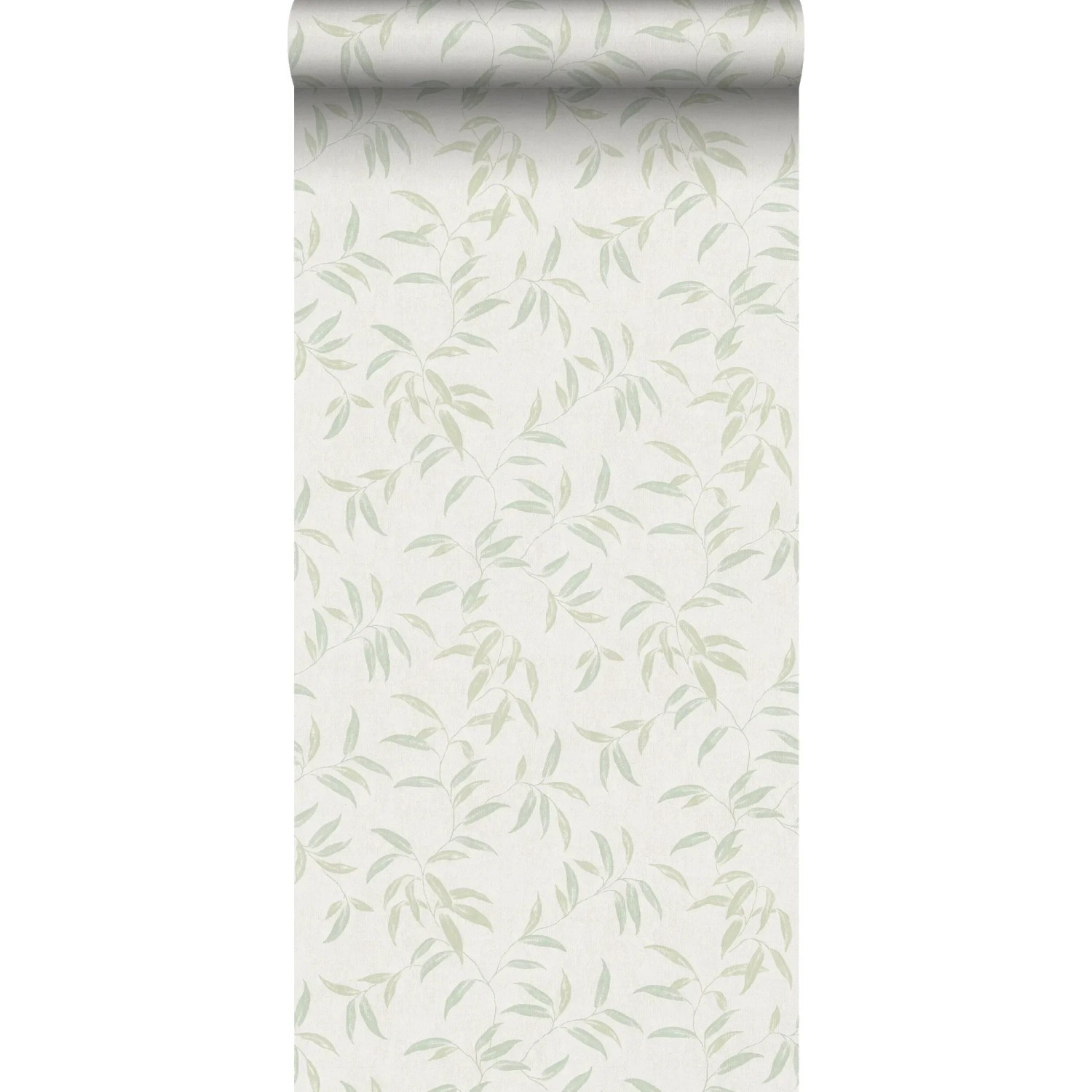 Sanders & Sanders Tapete Blätter Graugrün 53 cm x 10 m
