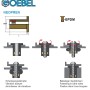 GOEBEL Blindmutter M4 EPDM Messing, Schema und Montageanleitung für Neopren Gummimutter.