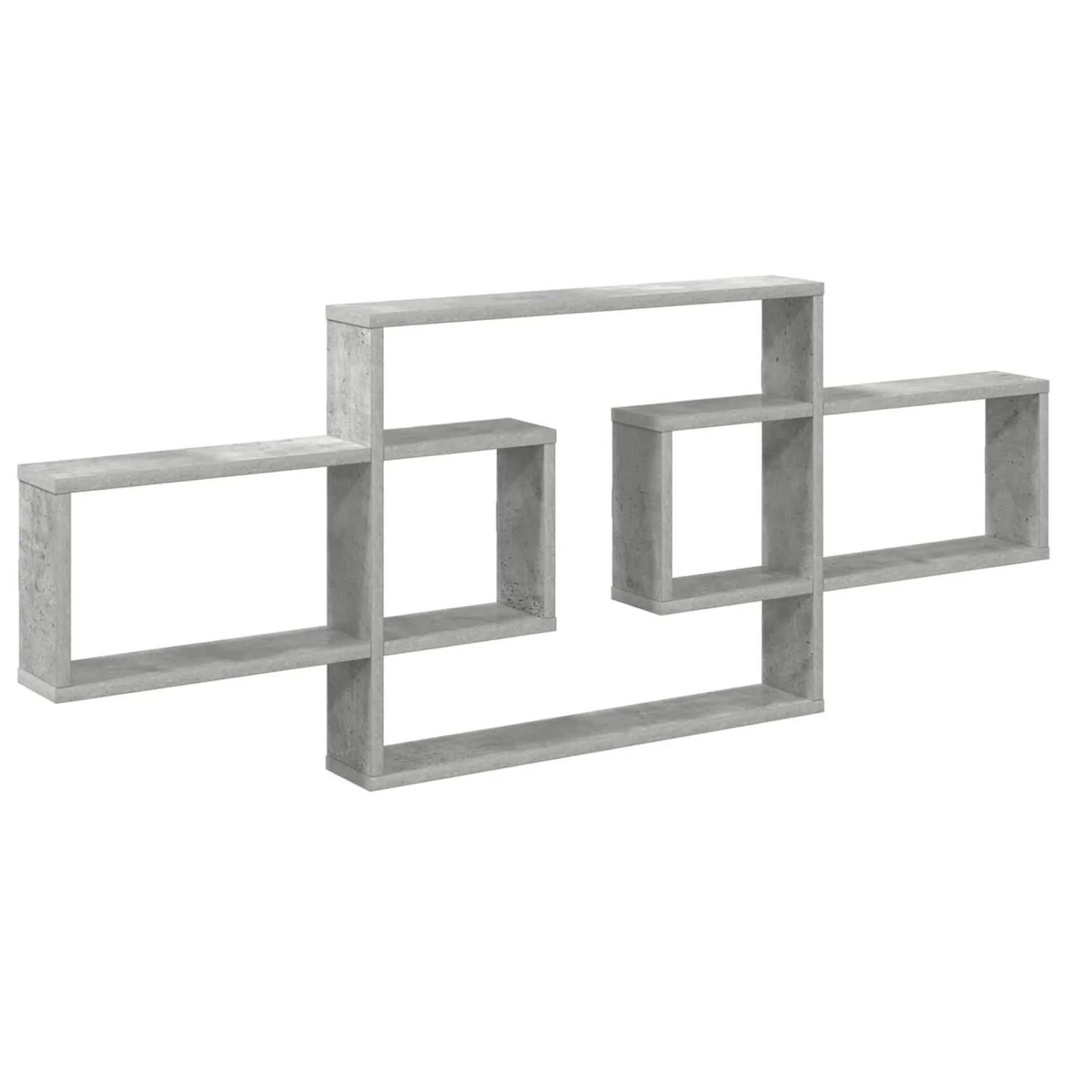 vidaXL Wandregal Betongrau 130 x 10 x 50 cm Holzwerkstoff 8012455