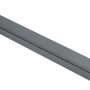 Grosfillex Abschlussprofil, 260cm, Cold Grey, für 5-8mm Paneele, klippbar.
