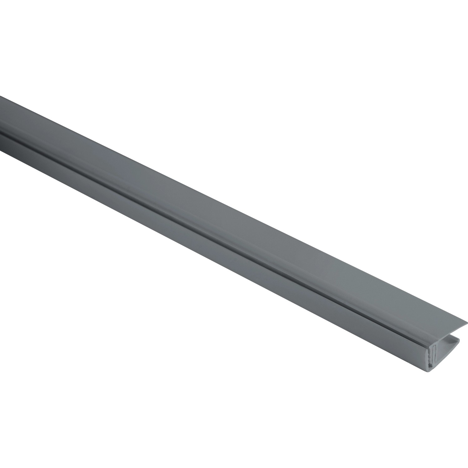 Grosfillex Abschlußprofil 5 - 8 mm klippbar Cold Grey 260 cm