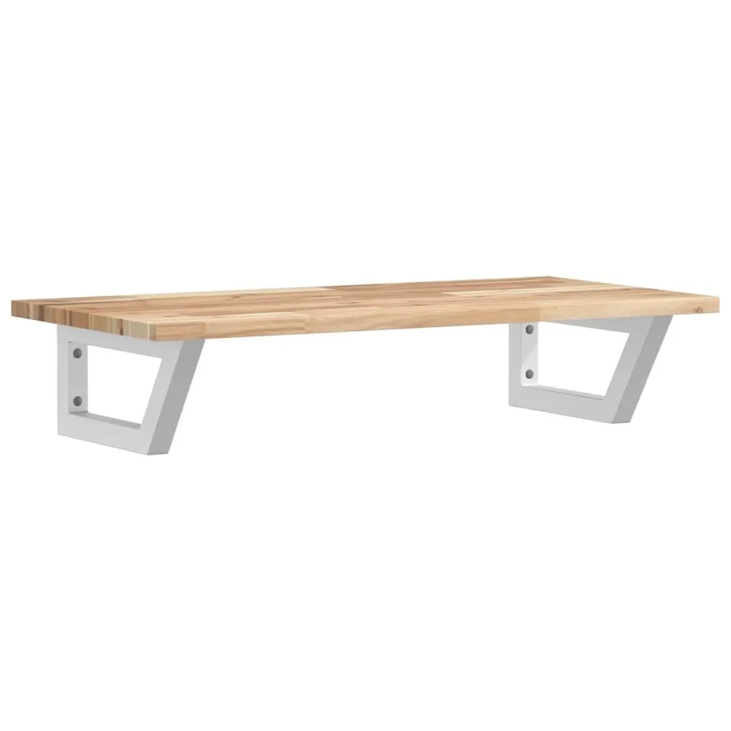 vidaXL Waschbeckenregal Wandmontage Stahl und Akazienholz 3302670