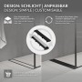 LuxeBath Duschrinne 50cm, 2in1 befliesbar, extra flach, schwarz. Duschzubehör für barrierefreies Bad.