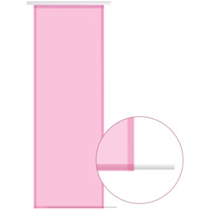 Bestgoodies Flächenvorhang Skylight Pink, 60x245cm, für Fenster, Raumteiler oder Regale.