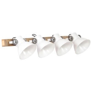 vidaXL Wandlampe Industriestil Weiß 90x25 cm E27 320516