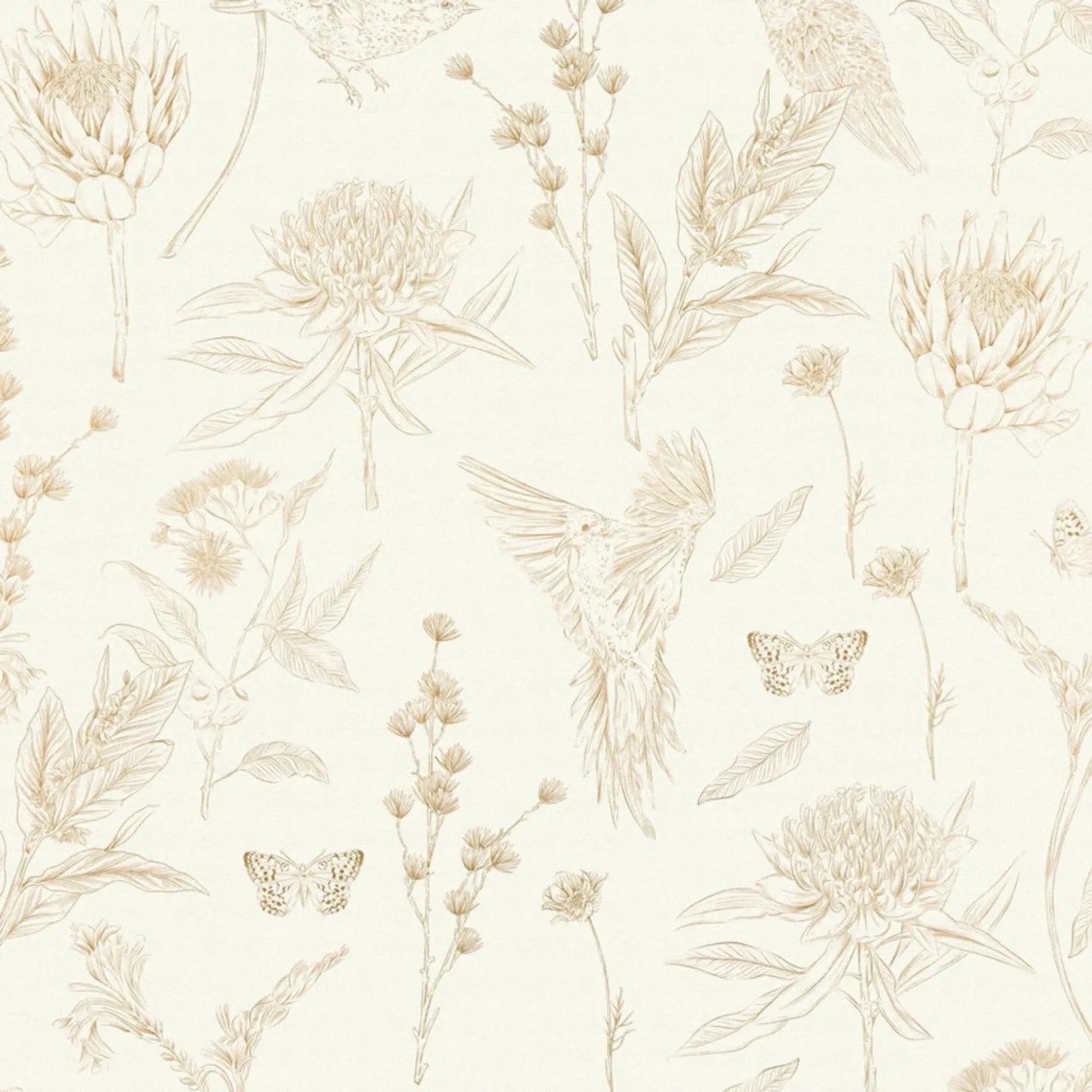 Tadessi Tapete Floral M1-No.4506 Vliestapete in Braun
