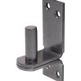 Duravis Kloben/Platte DII, Schwarzdiamant, Ø 16 mm, zur Befestigung von Ladenbändern an Türen.