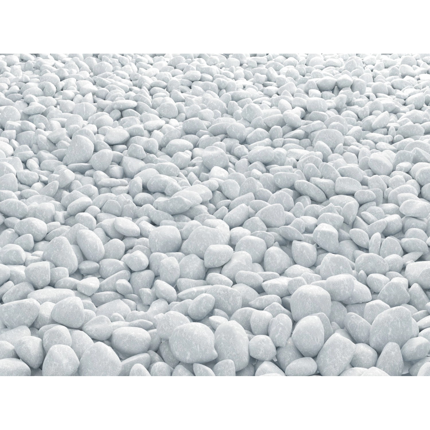 Marmorkies Carrara Weiß 40 mm - 60 mm 15 kg/Sack
