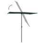 Grüner furnicato Balkonschirm mit Aluminium-Mast, 180x110 cm, drehbar für optimalen Sonnenschutz.