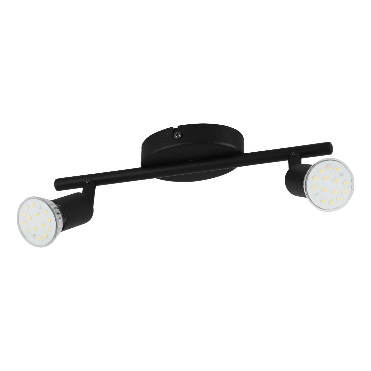 Eglo Spot Buzz-LED 2-flammig 28,5 cm x 6,5 cm Schwarz