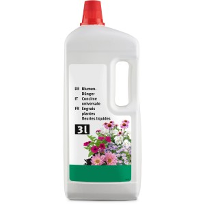 3 l Blumen-Dünger für üppige Blüten und starkes Wachstum.