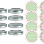 Dr. Oetker Marmeladendeckel-Set Silber: 8 Deckel und 8 Aufkleber für selbstgemachte Marmelade.
