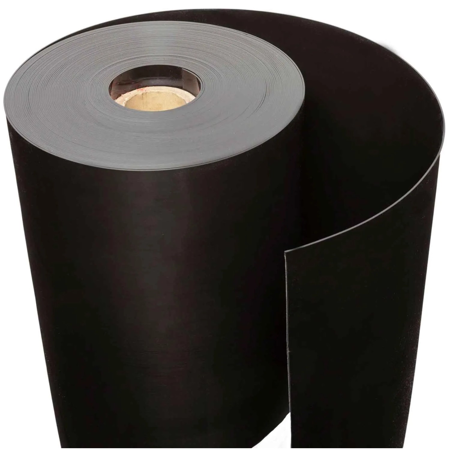Schwarze HDPE Rhizomsperre auf Rolle, 2 mm stark, 70 cm breit. Begrenzt Wurzelwachstum von Bambus & Pflanzen.