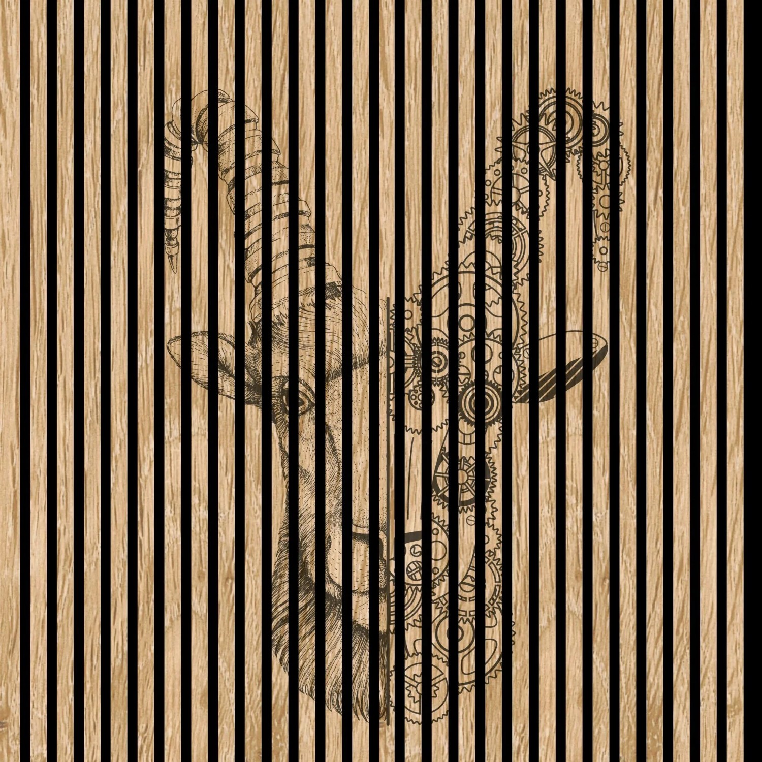 FN Acustico Akustikplatte Ibex 1 PET u. MDF Foliert 1.133 x 19 x 1.195 mm