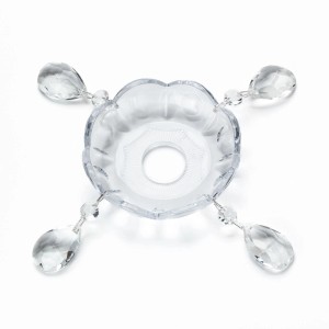 Orion Lightstyle Bobeche für Kronleuchter, 100mm, mit Kristallanhängern für Lampen & Leuchten.