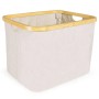 osoltus Faltbox Wäschebox Wäschekorb Nelson Bambus Beige 40 cm