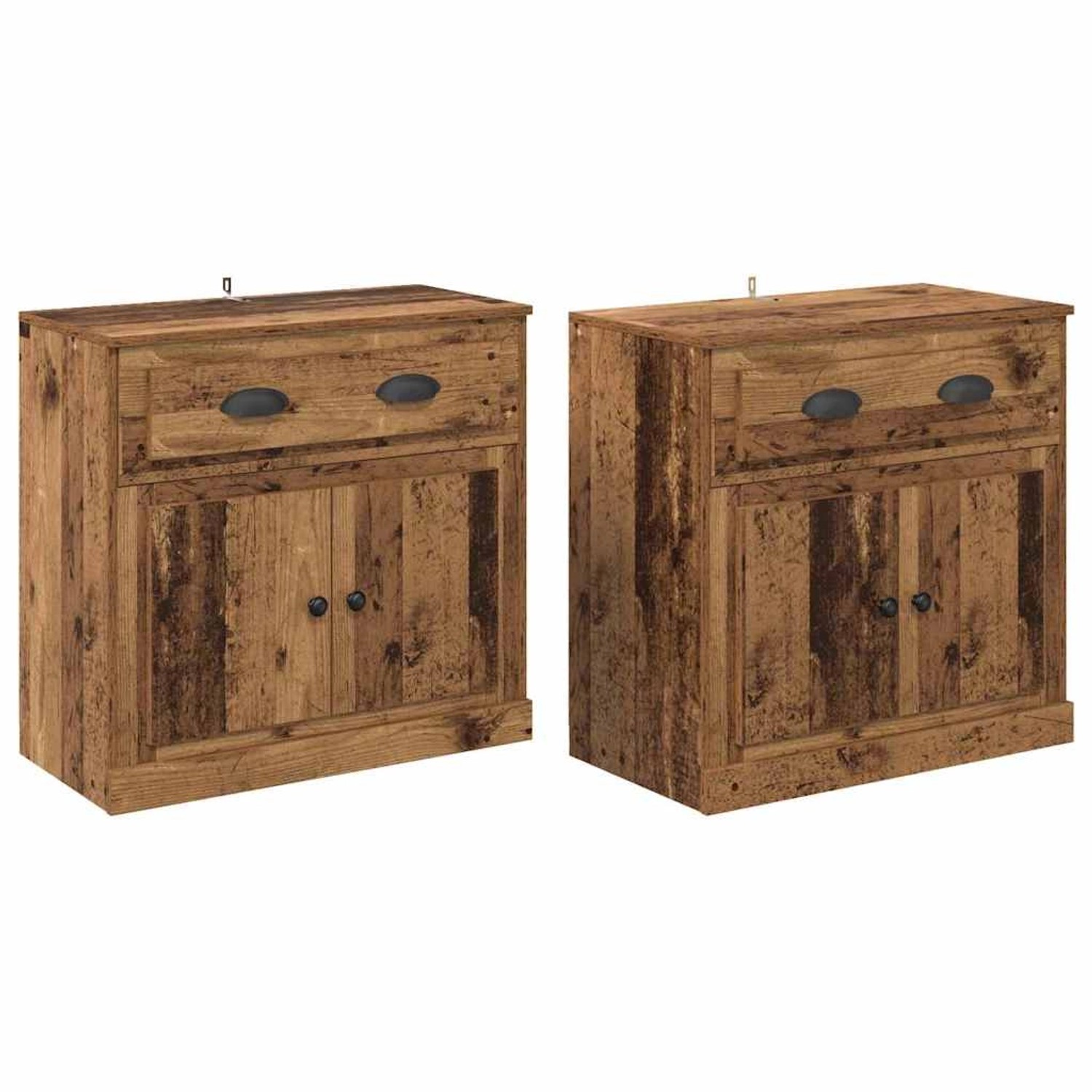 vidaXL Sideboards 2 Stk Altholz 70 x 35,5 x 67,5 cm Holzwerkstoff 3402659 günstig online kaufen