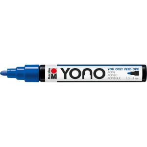 Marabu Yono Acrylmarker, 1,5-3 mm, Dunkelblau. Deckender Stift für Künstlerbedarf.