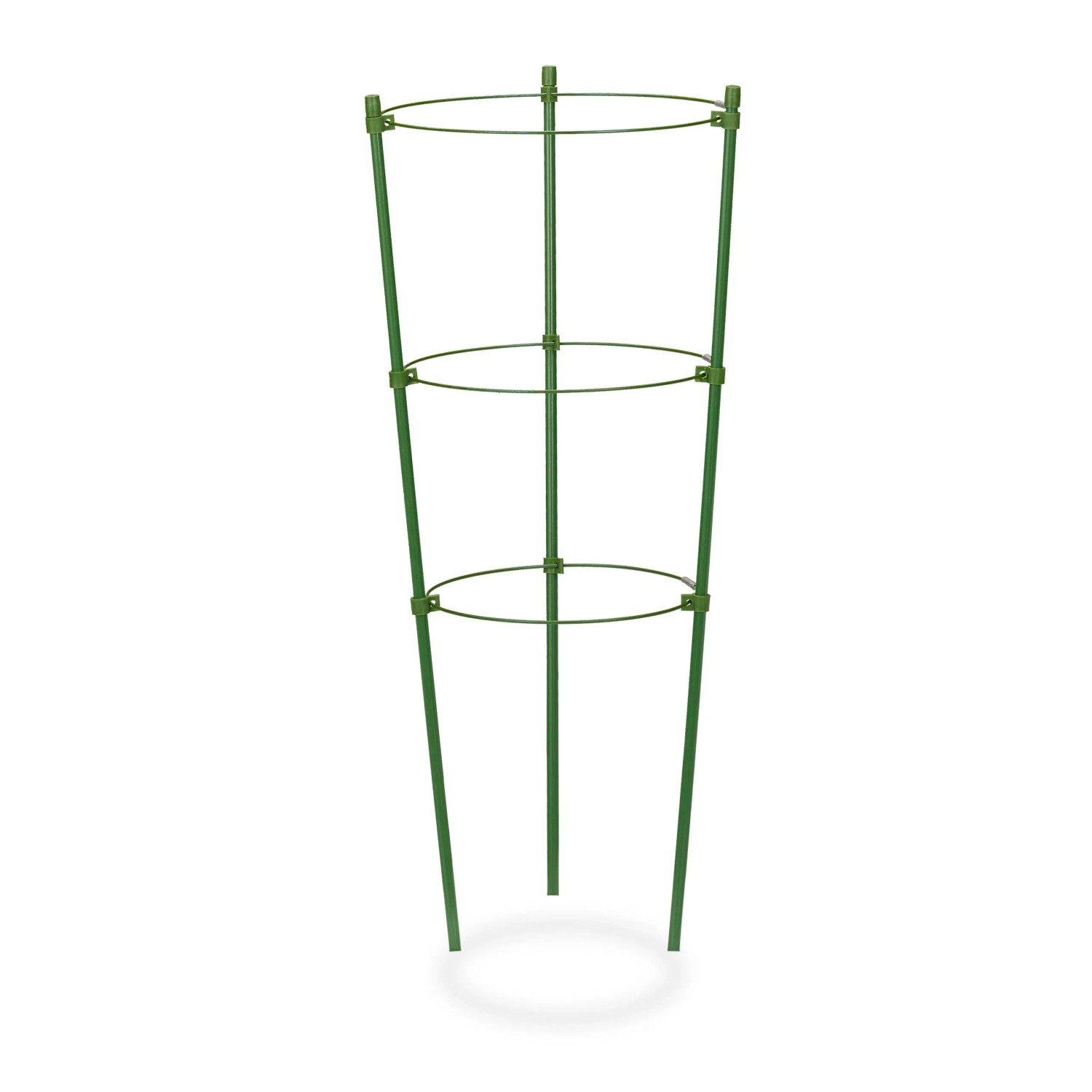 Relaxdays Rankhilfe 4er Set Eisen Grün Höhenverstellbar 45 cm