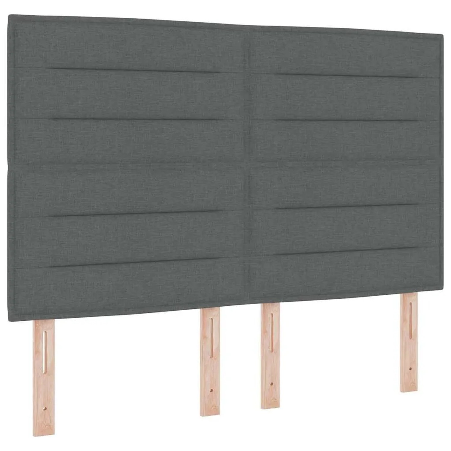 vidaXL Boxspringbett mit Matratze Dunkelgrau 140 x 190 cm Stoff 3342789