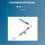 Handlauf Komplettset Edelstahl V2A, 2000 mm, mit Halterungen und Montage-Details.