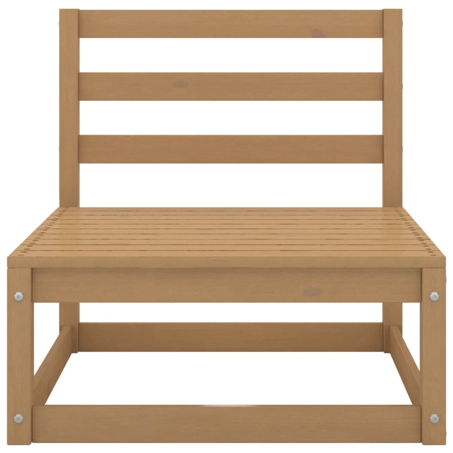 vidaXL Garten-Mittelsofa Honigbraun Massivholz Kiefer Modell 1 günstig online kaufen