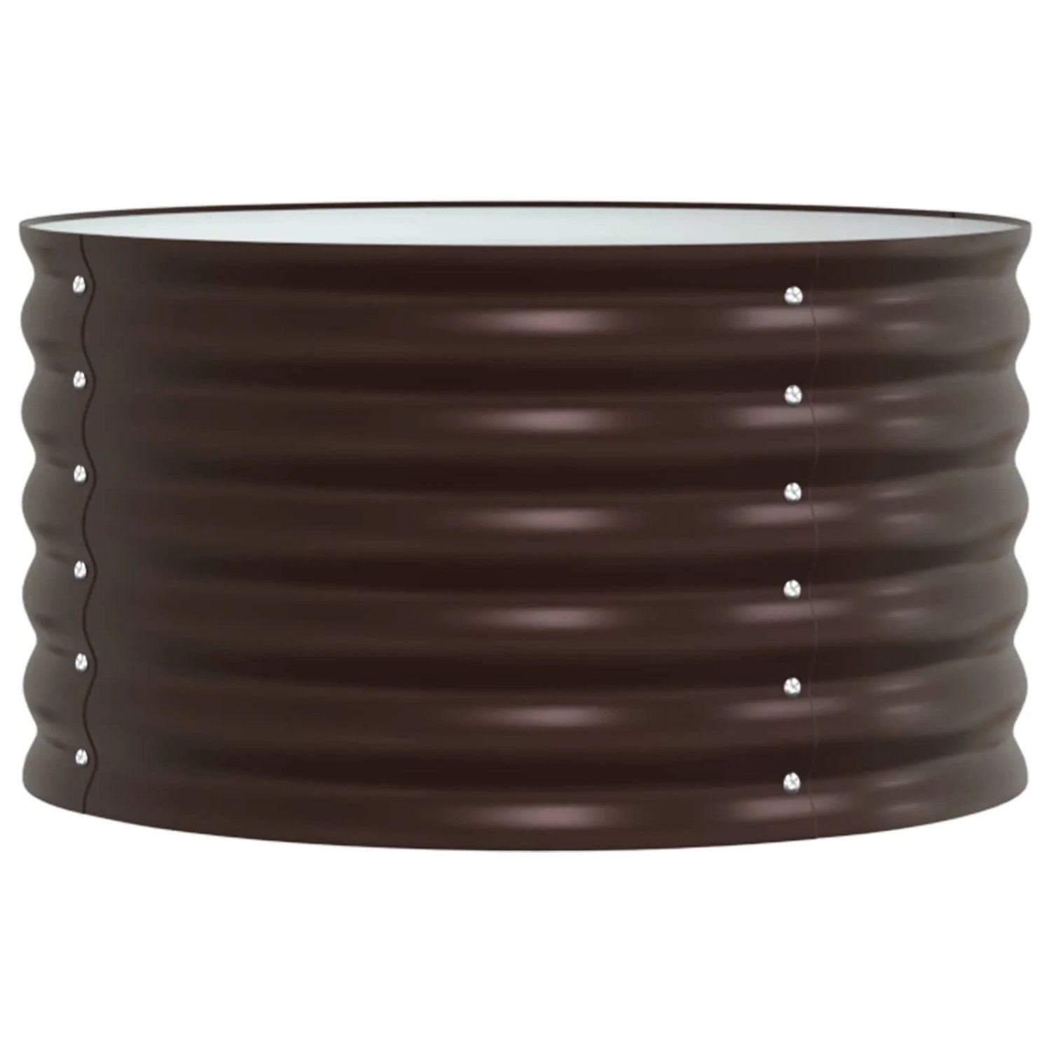 vidaXL Hochbeet Braun 80 x 80 x 44 cm Stahl 42008141