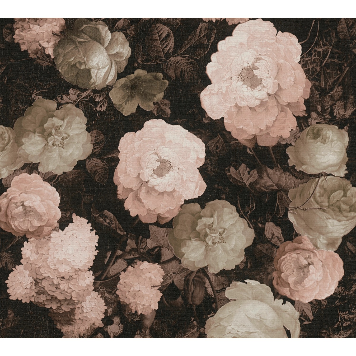 Vliestapete Blumen Matt Leicht Strukturiert Rosa Rot FSC®