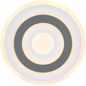 Moderne LED-Deckenleuchte Sabatino, Ø 30 cm, dimmbar und mit Fernbedienung.