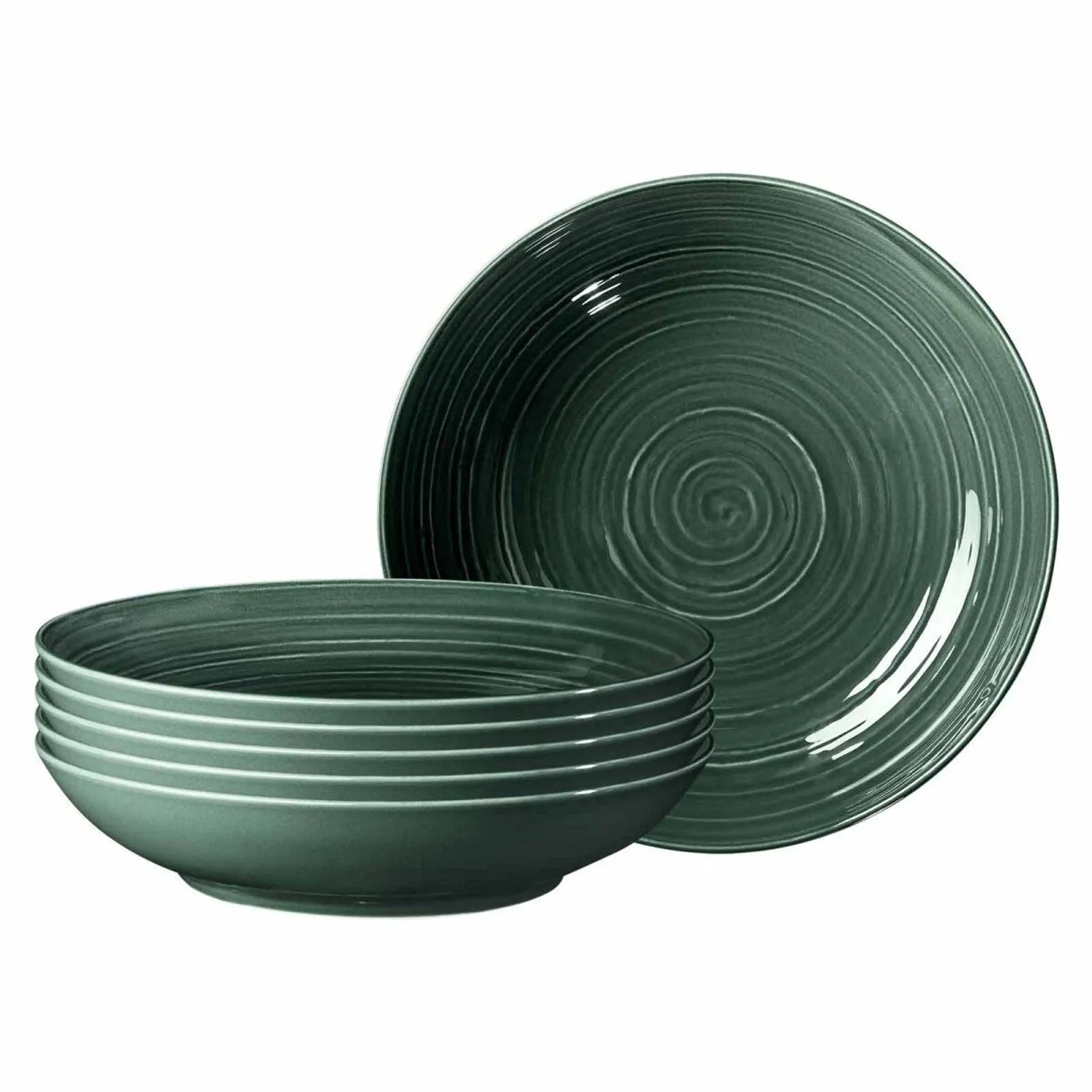 Seltmann Weiden Terra Pastateller 26 cm 6er Set Moosgrün