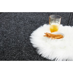 Andiamo Läufer Mitch, 66x200 cm, Anthrazit. Teppichläufer aus Polypropylen, rutschfest und pflegeleicht.