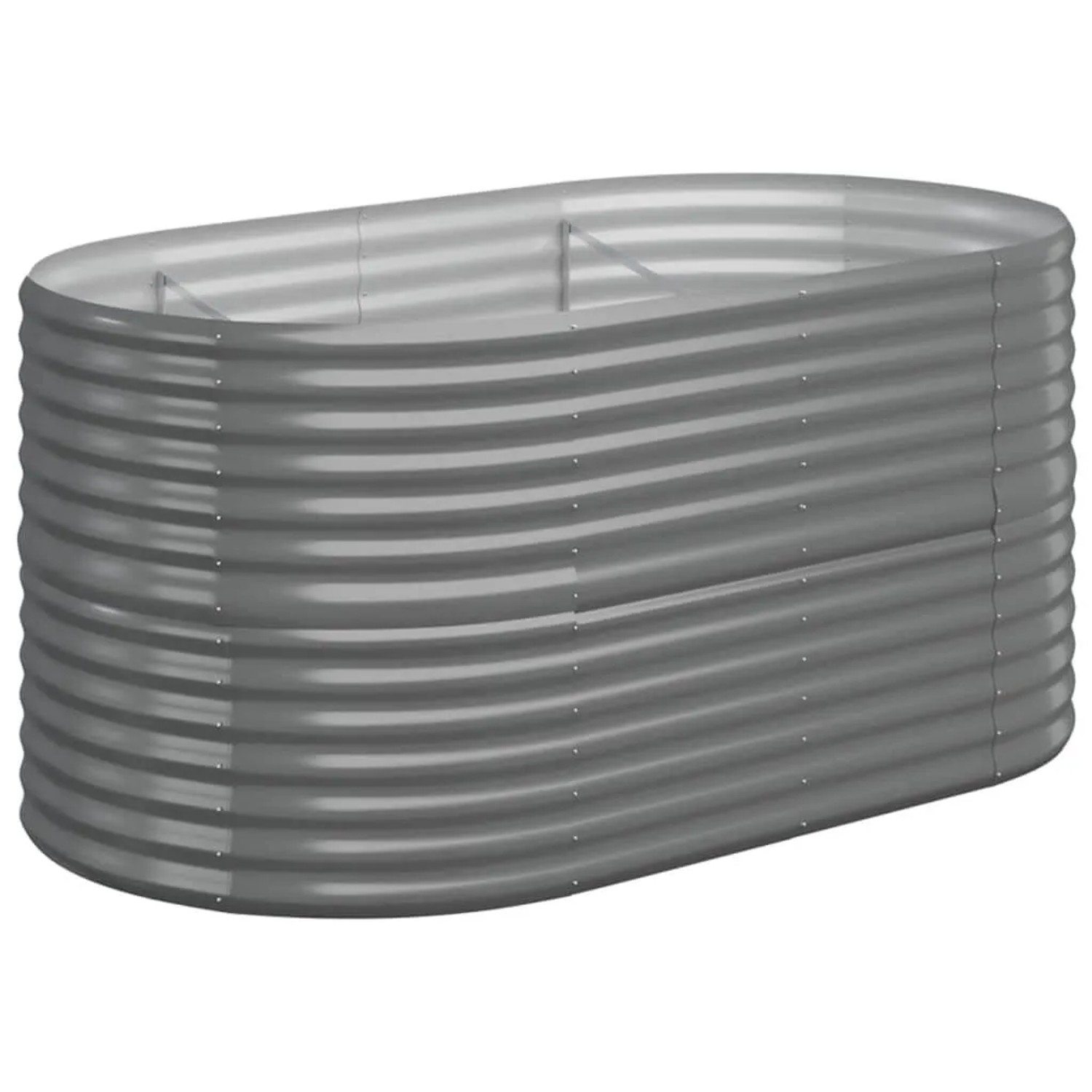 Furnicato Hochbeet Verzinkter Stahl 152x80x68 Cm Grau