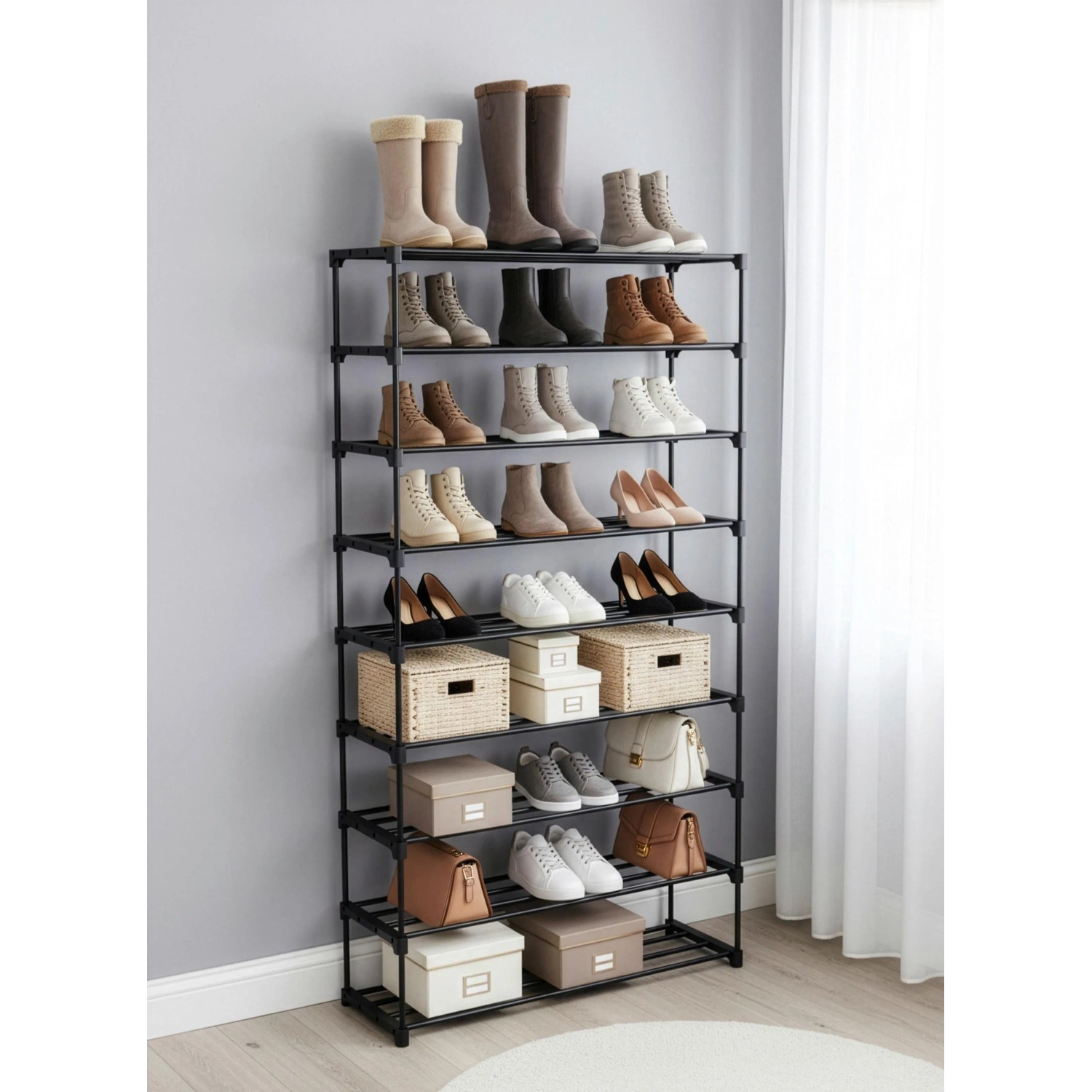Based Schuhregal Grando Schwarz_4