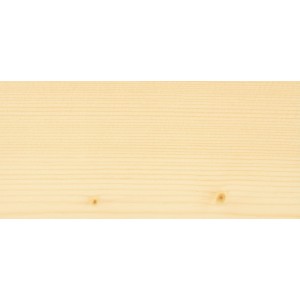 Holzoberfläche behandelt mit Osmo Hartwachs Öl, farblos, glänzend.