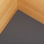 SOTECH ORGA WEAVE Antirutschmatte schiefergrau mit Struktur in Holzschublade. Zuschneidbare Küchenhelfer-Matte.