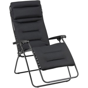 Schwarzer Lafuma Relaxsessel RSX CLIP XL AC AirComfort® für Garten oder Terrasse.