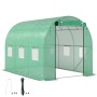 Outsunny Folientunnel Tomatenhaus mit Erdankern, Stahlrahmen und Kunststoffplane.