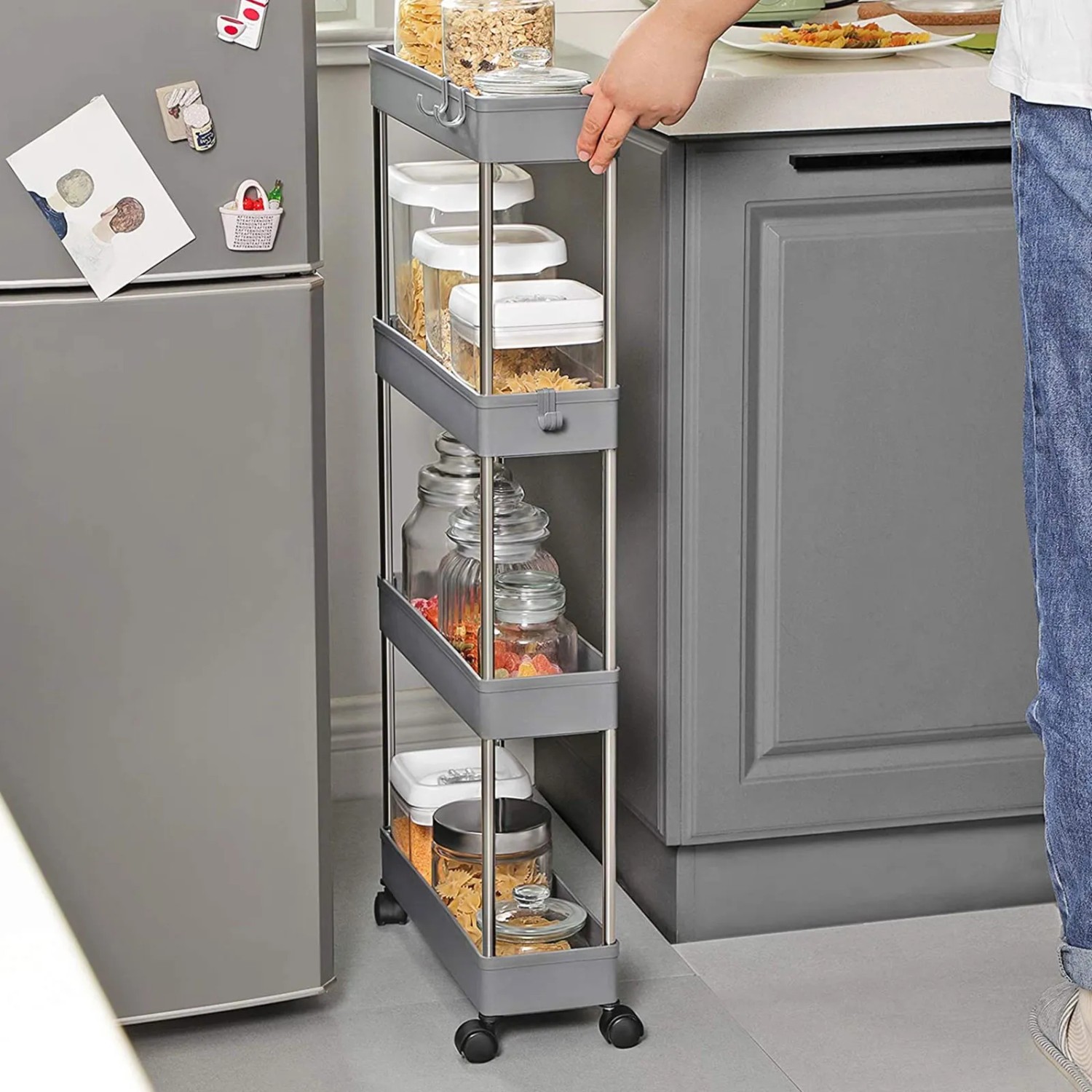 vakuumierer lebensmittel Vakuumiergerät, mit 10 Vakuumierbeuteln, 6 in 1 Size:200x100mm